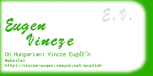 eugen vincze business card